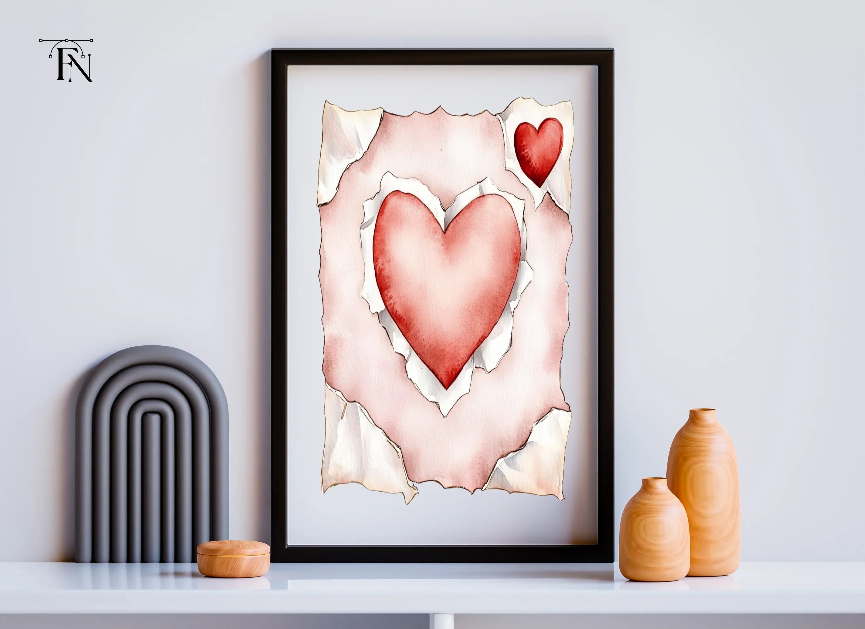 Torn Heart Clipart Bundle