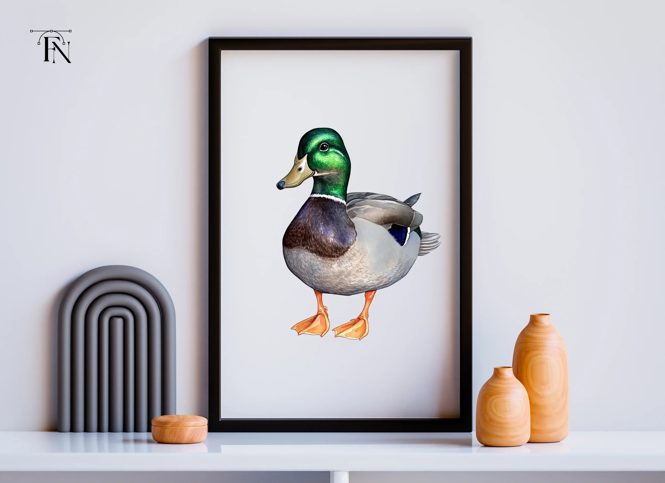 Realistic Mallard Duck Clipart Bundle