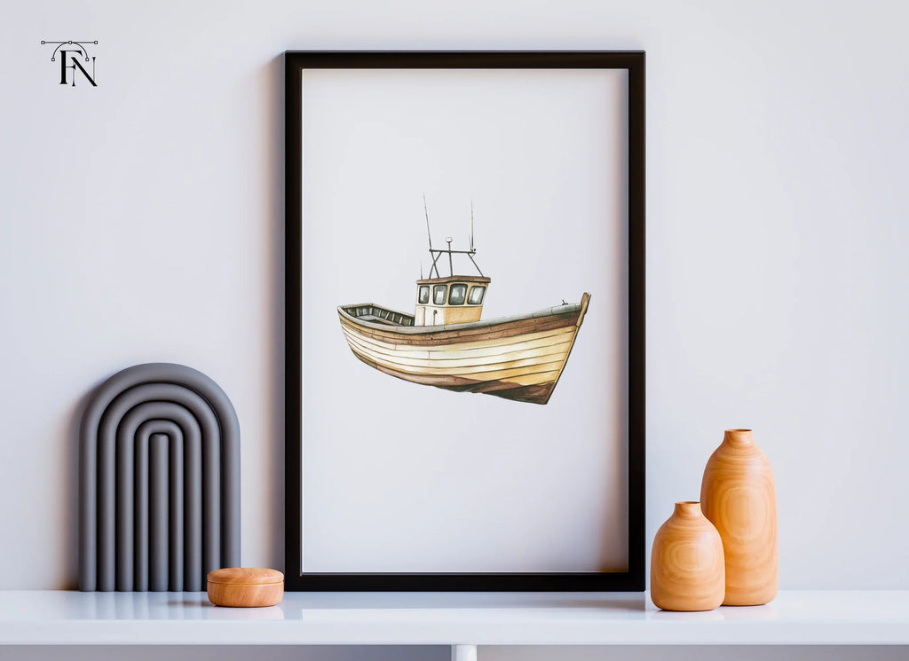 Fishing Boat Clipart Bundle