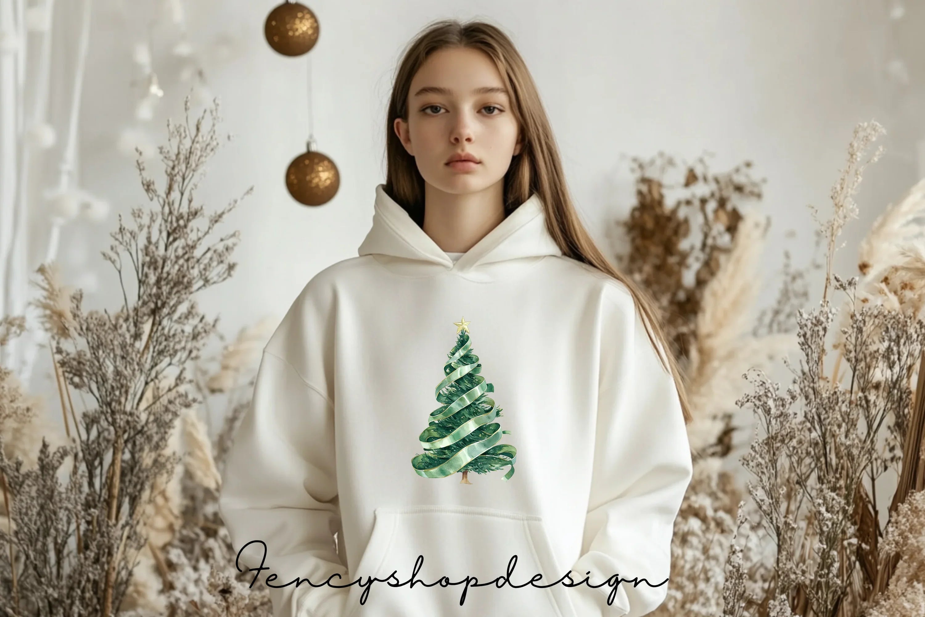 Holiday Evergreen Tree Clipart Bundle