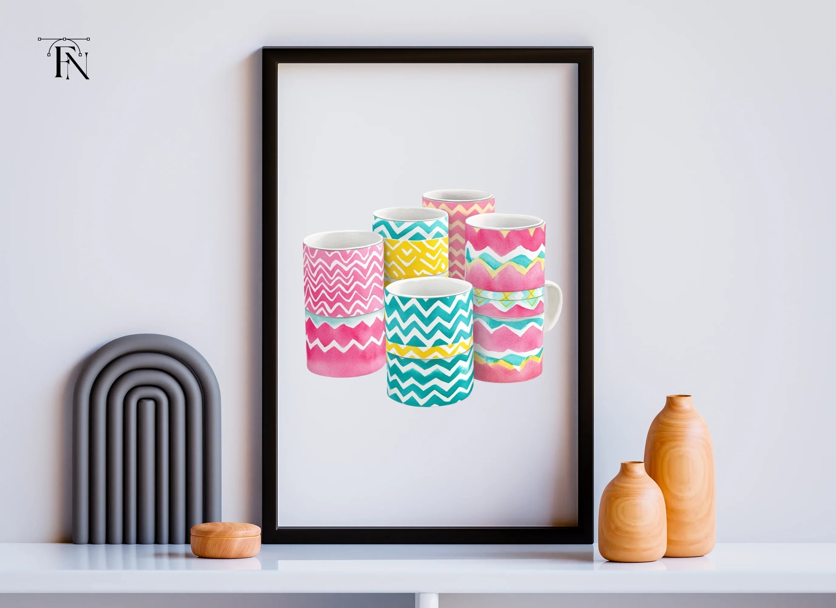 Zigzag Pattern Clipart Bundle