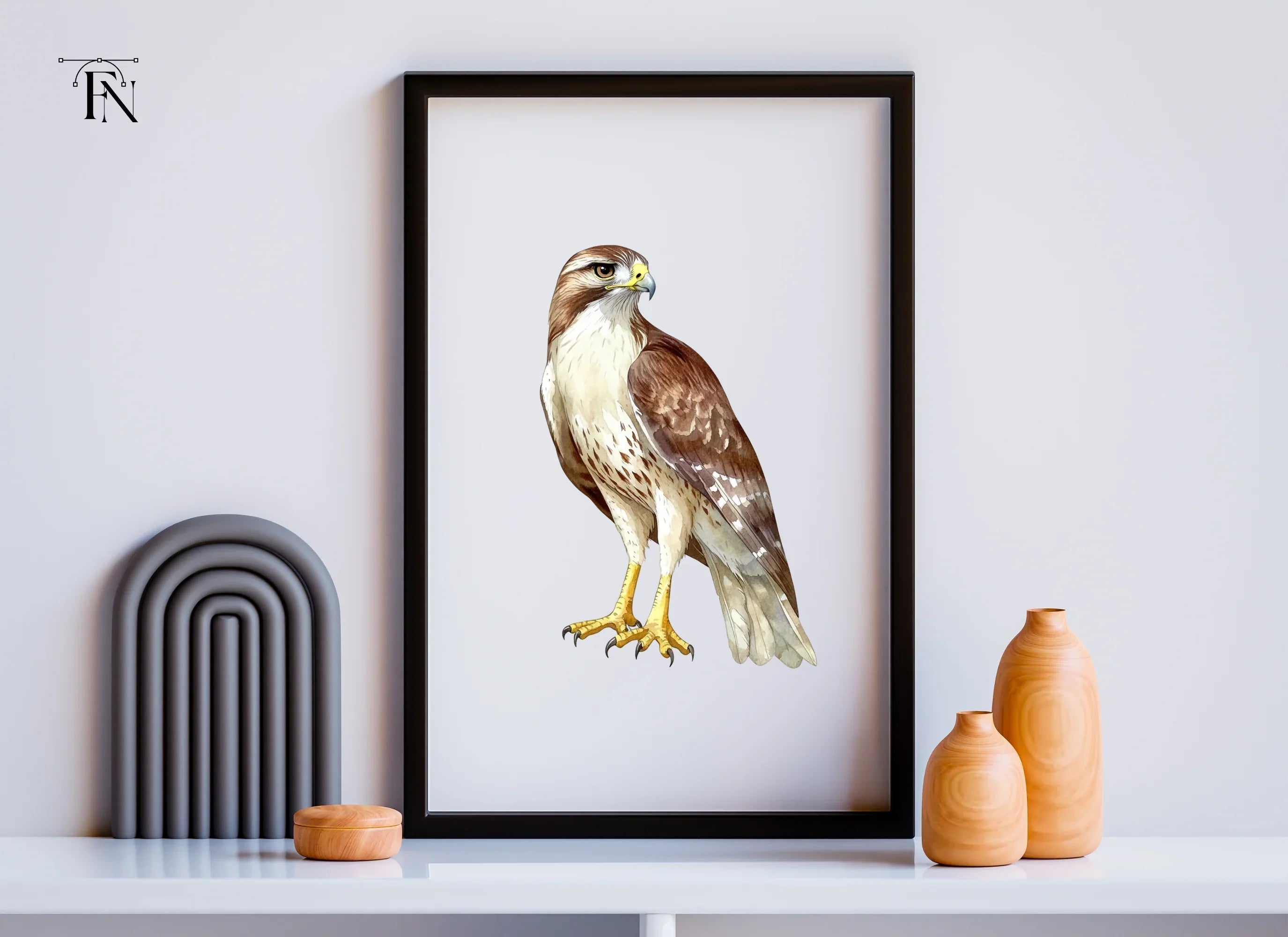 Majestic Red Tailed Hawk Clipart Bundle