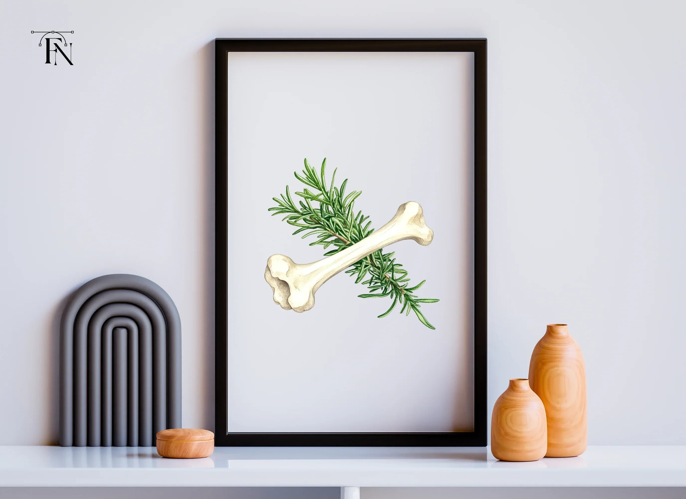 Rosemary and Bone Clipart Bundle