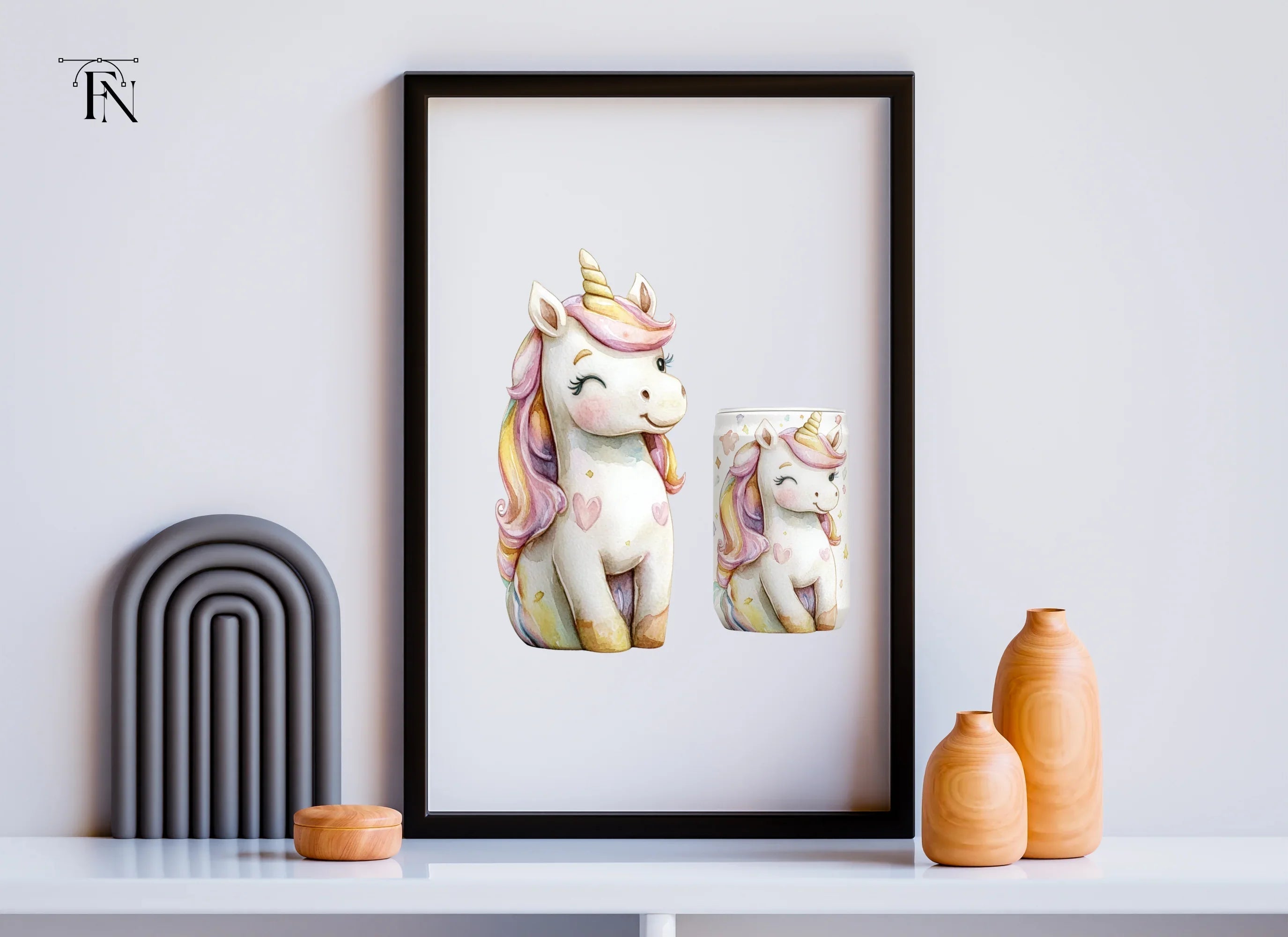 Cute Unicorn Clipart Bundle for Kids