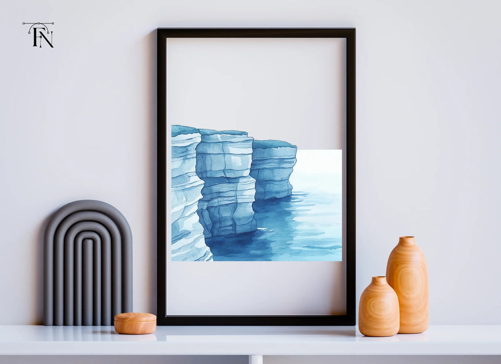 Icy Blue Cliffs Clipart Bundle