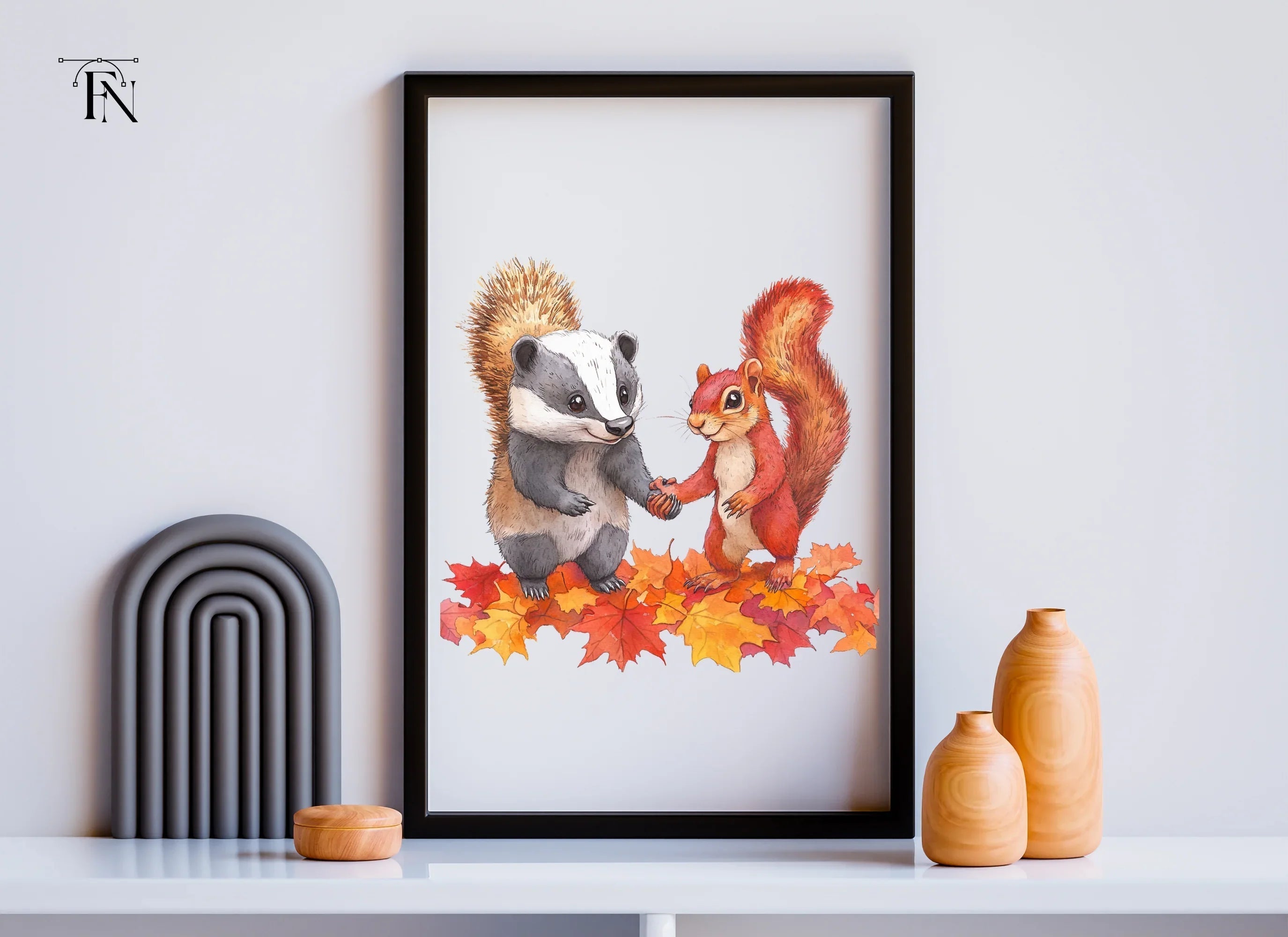 Autumn Forest Friends Clipart Bundle