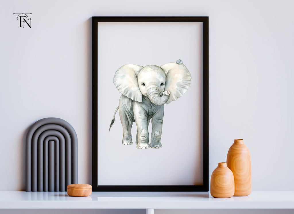 Cute Baby Elephant Clipart Bundle