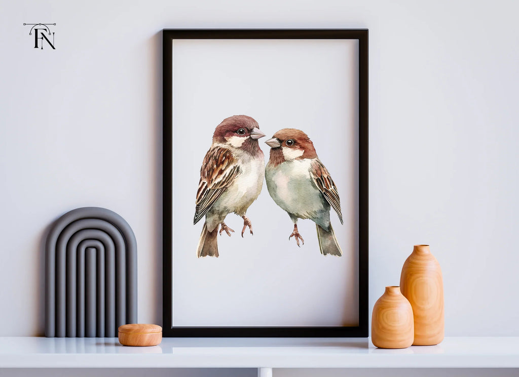Sparrow Birds Clipart Bundle