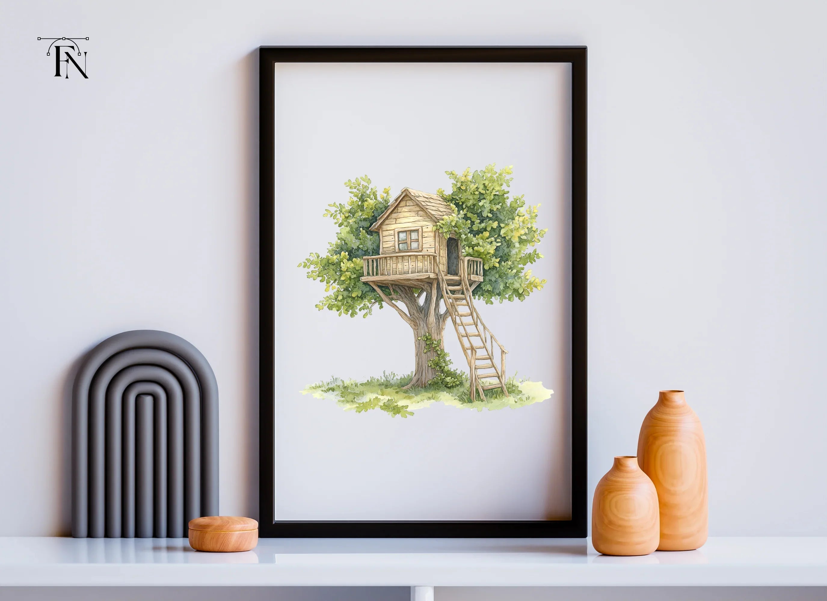 Charming Treehouse Clipart Bundle