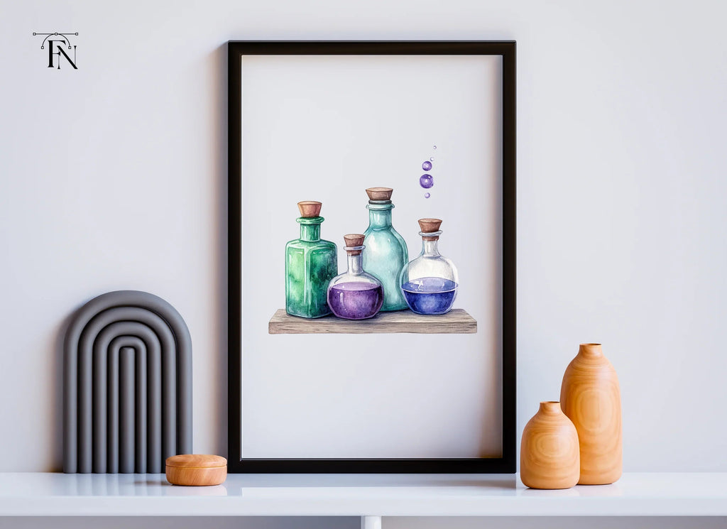 Potion Bottles Clipart Bundle
