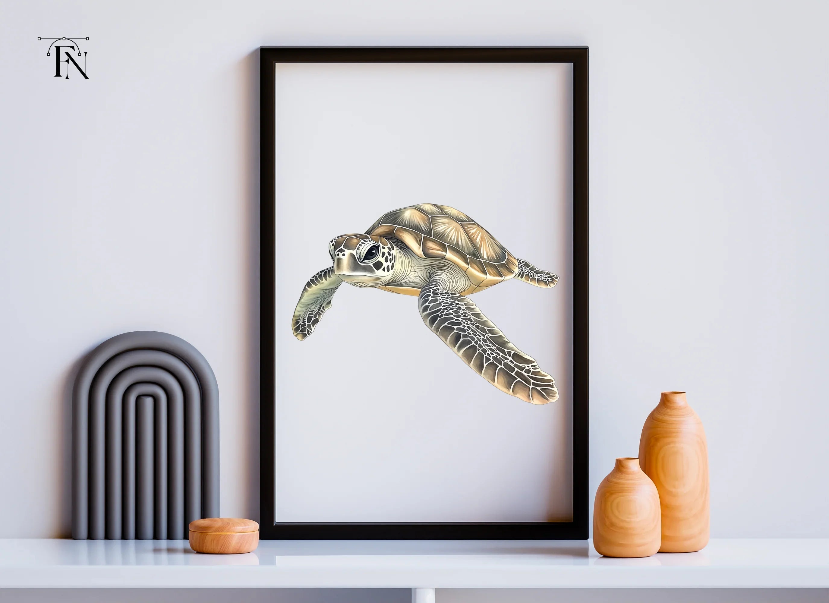 Green Sea Turtle Clipart Bundle