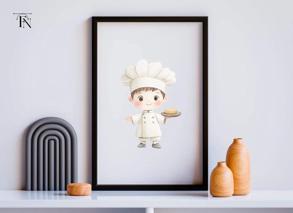 Cute Little Chef Clipart Bundle