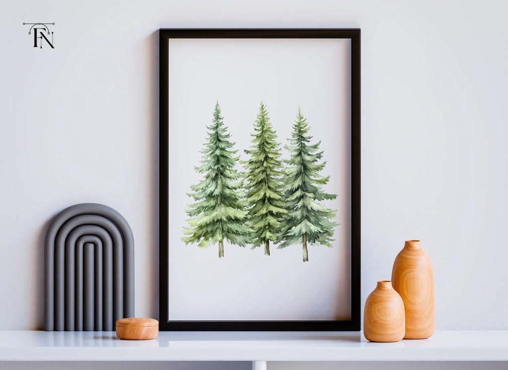 Pine Tree Forest Clipart Bundle