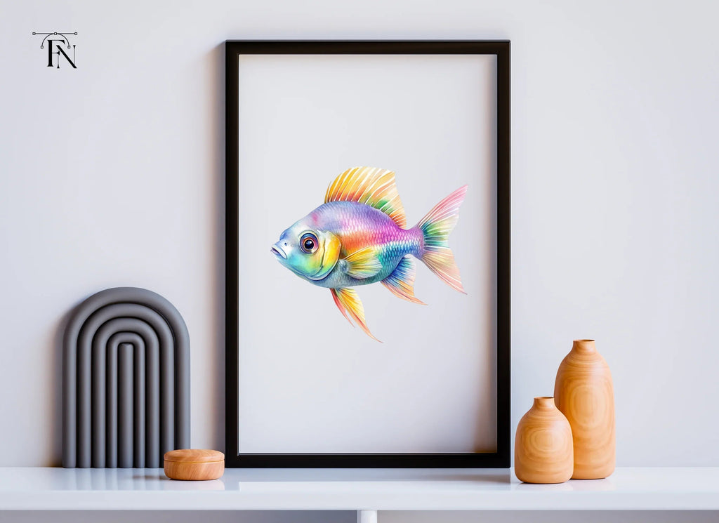 Colorful Goldfish Clipart Bundle