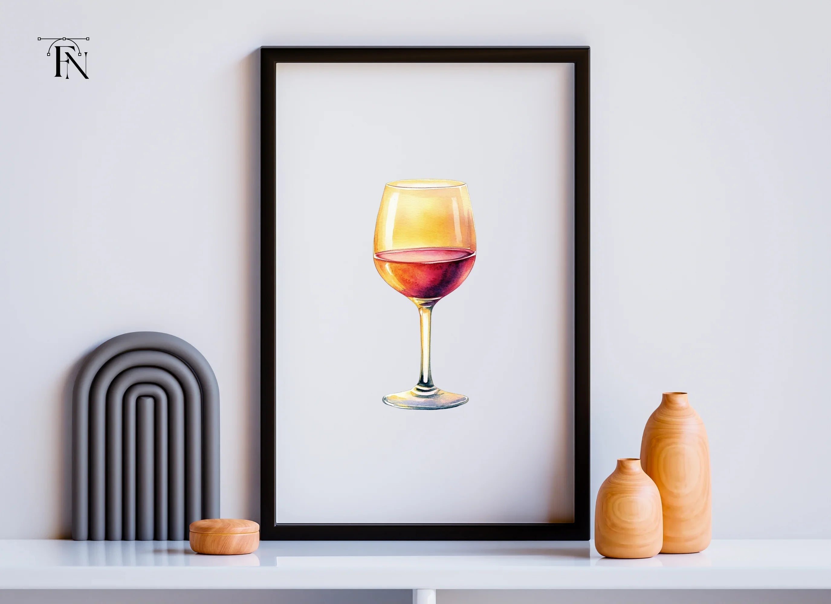 Wine Glass Clipart Bundle