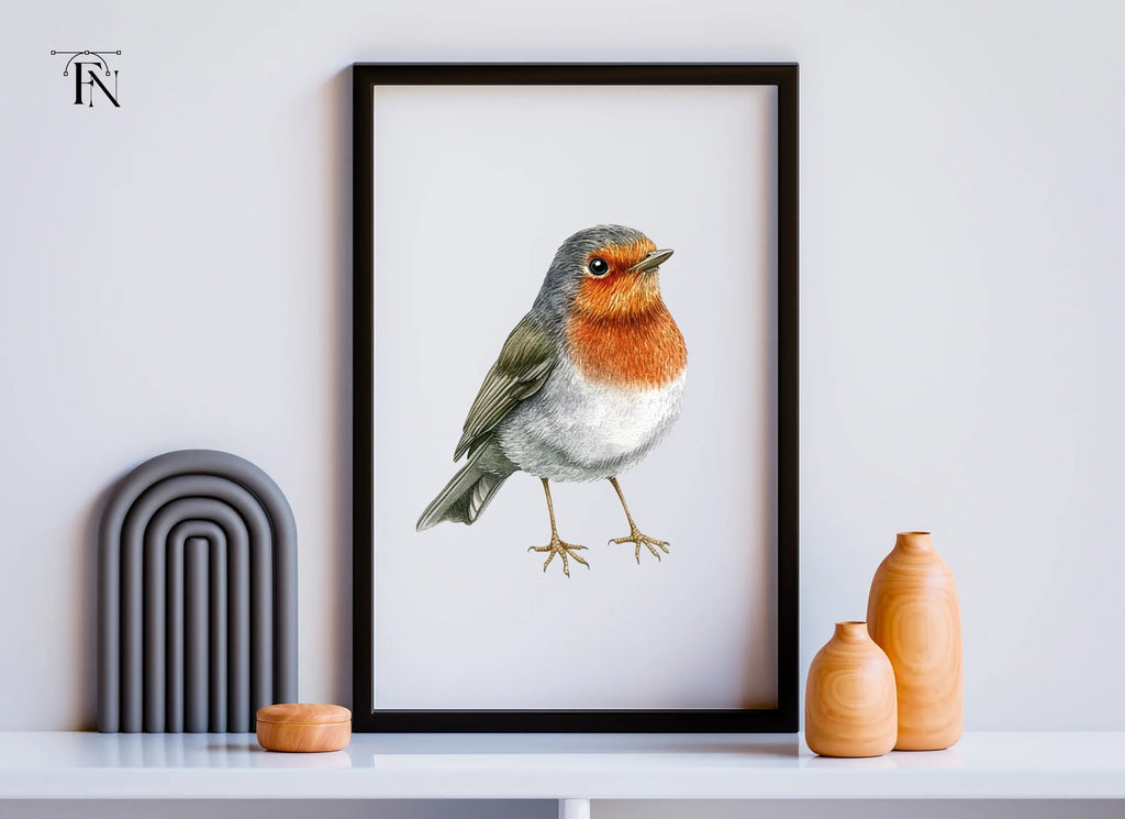 Realistic Robin Bird Clipart Bundle