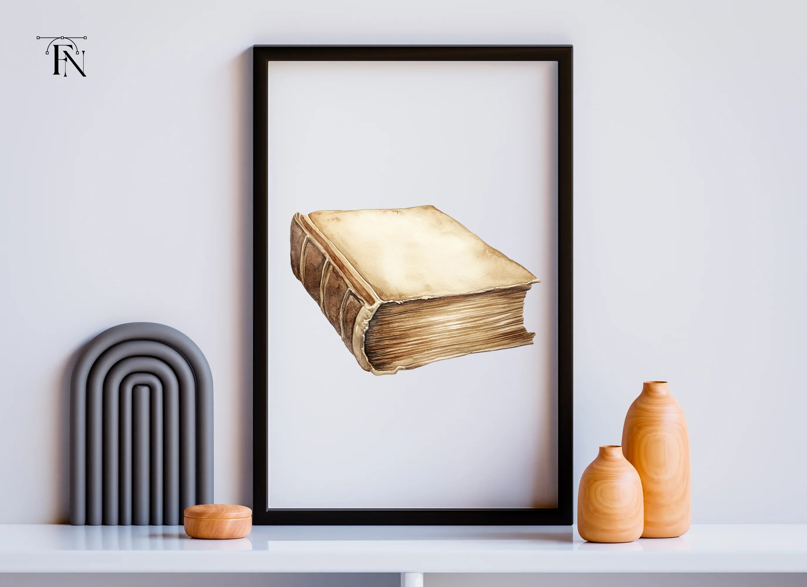 Vintage Old Books Clipart Bundle