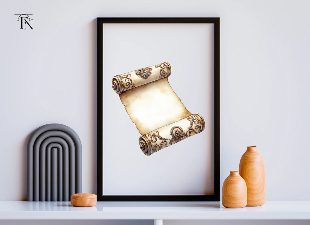 Vintage Scroll Design Clipart Bundle