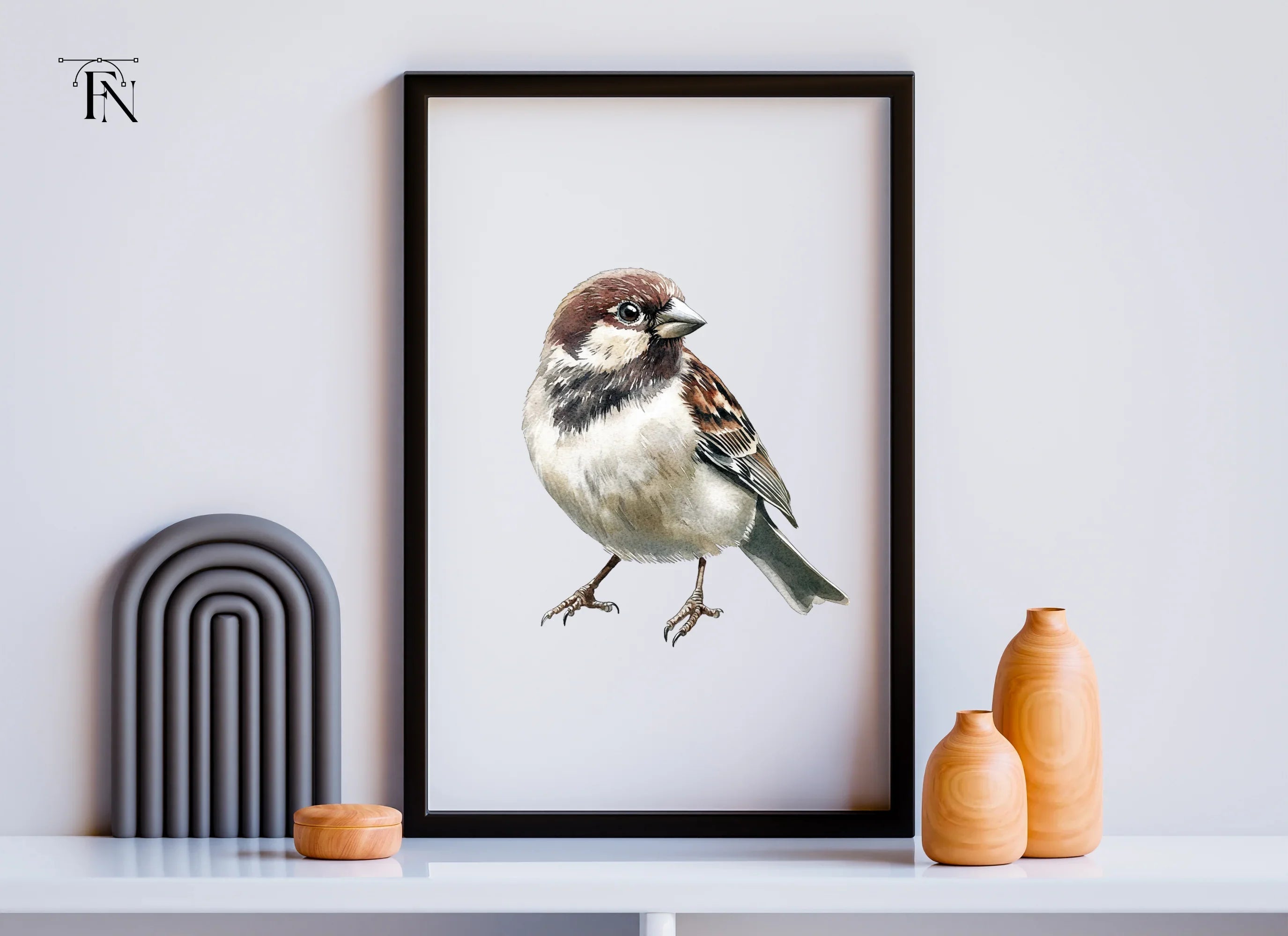 Sparrow Bird Clipart Bundle