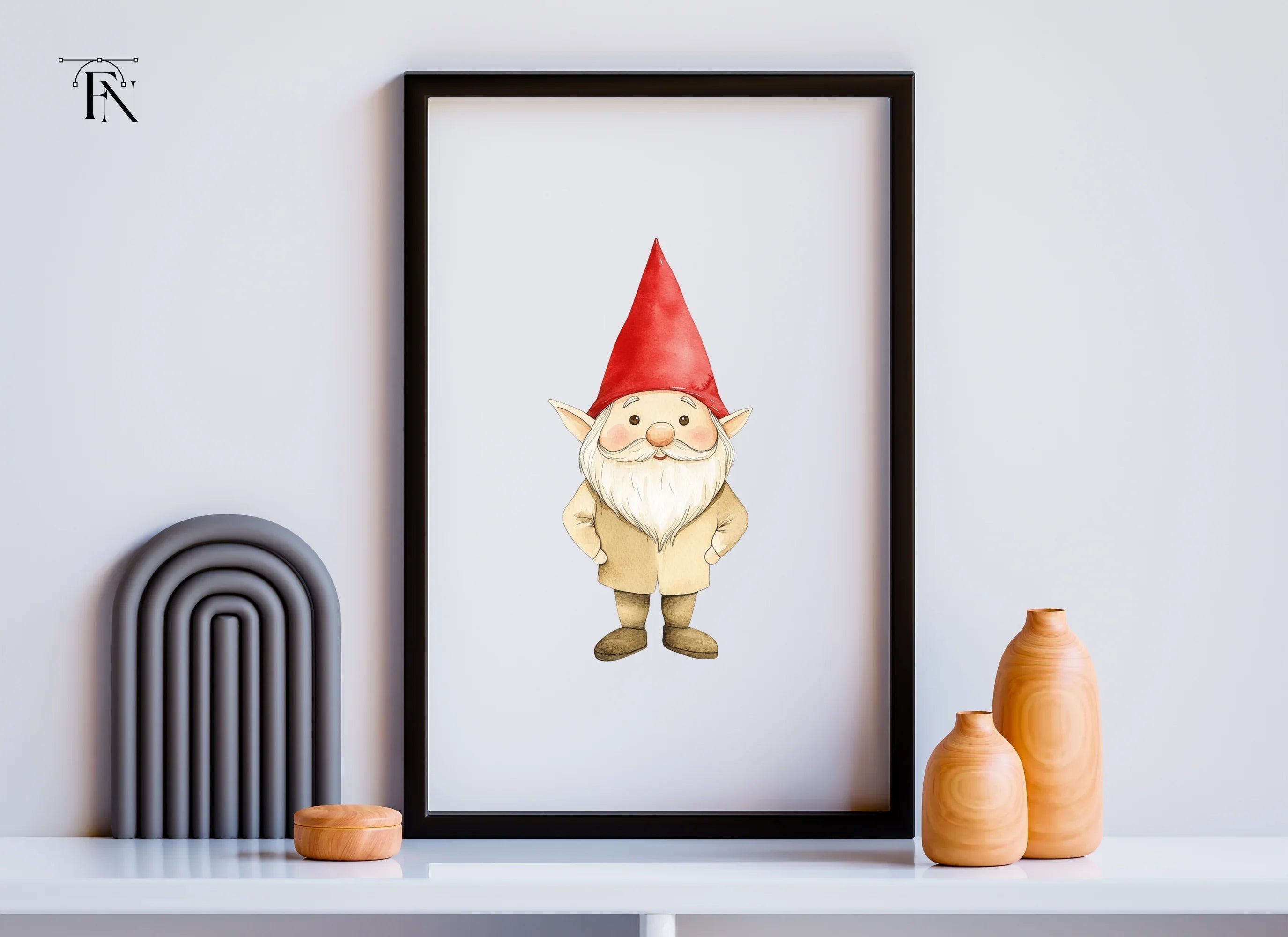Cute Gnomes Clipart Bundle
