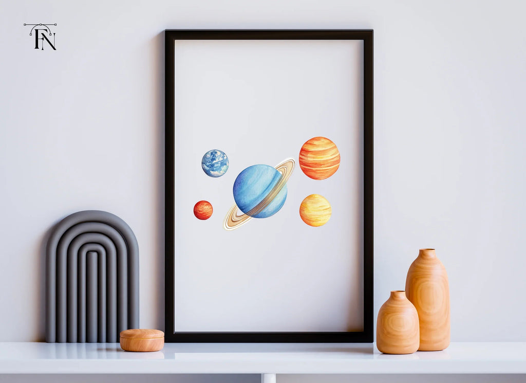 Solar System Planets Clipart Bundle