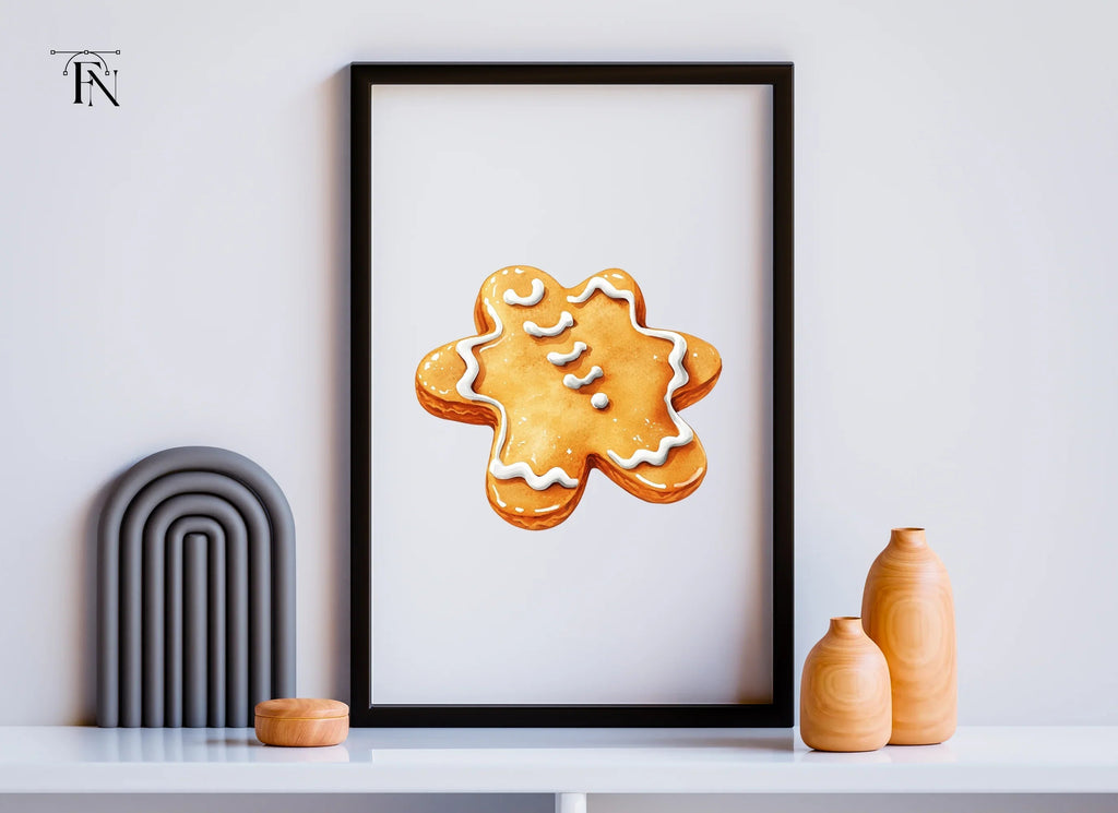 Cute Gingerbread Star Cookie Clipart Bundle