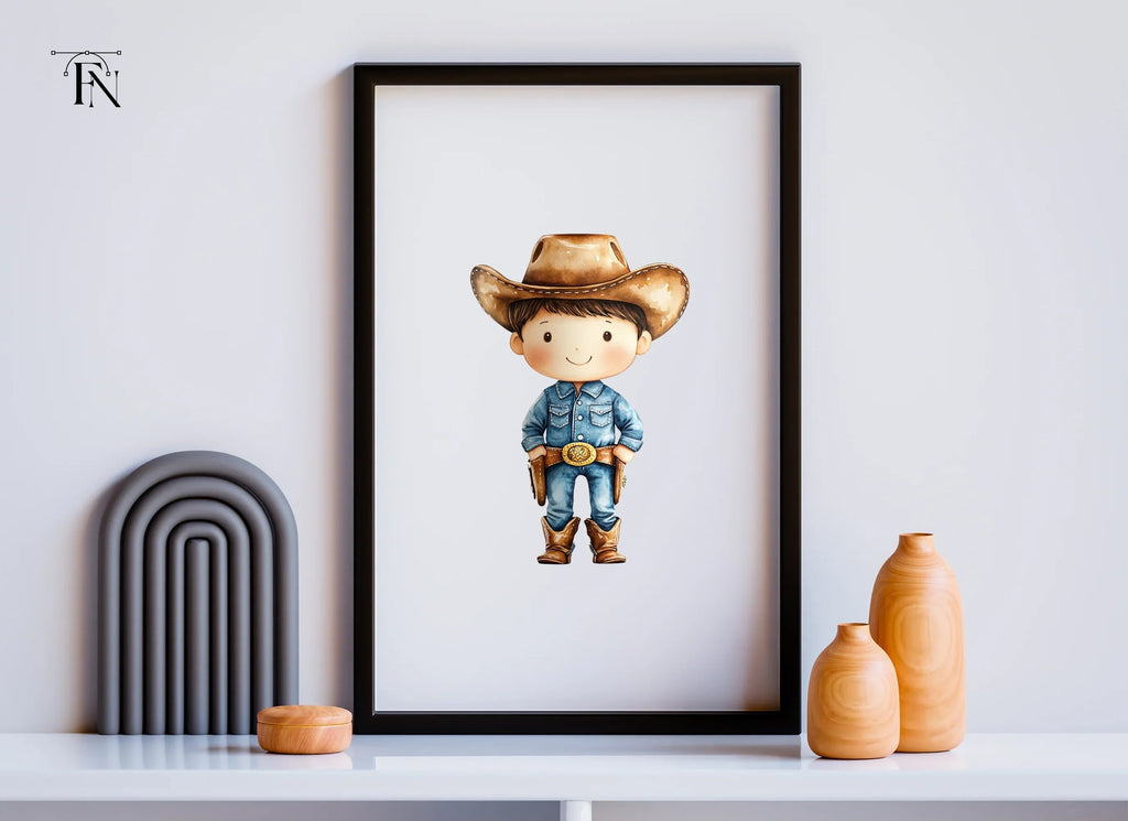 Cute Cowboy Clipart Bundle