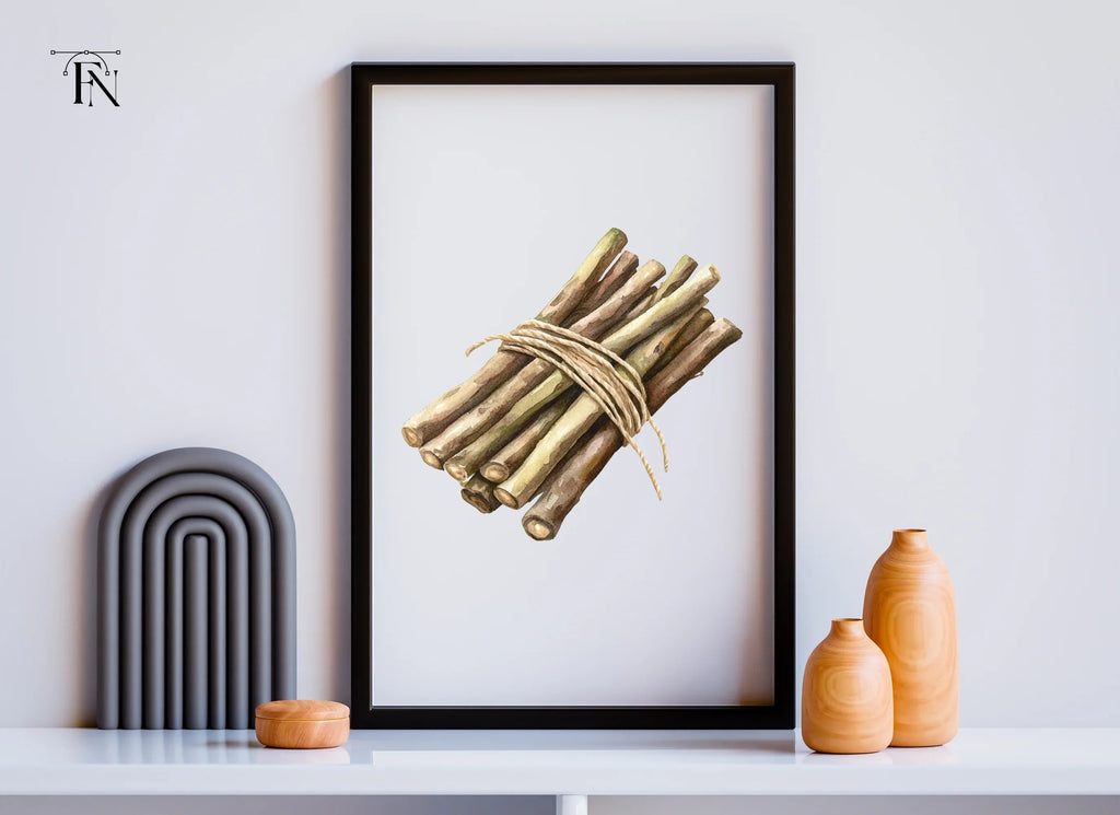 Rustic Wood Sticks Clipart Bundle