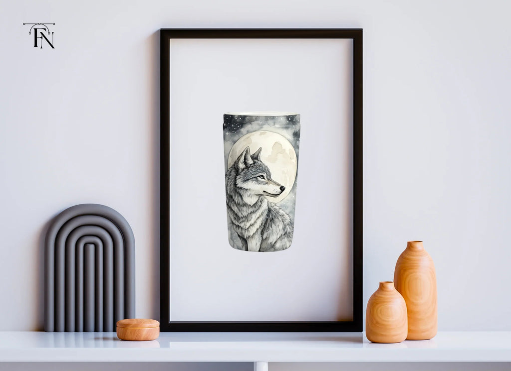 Mystical Wolf Moon Tumbler Clipart Bundle