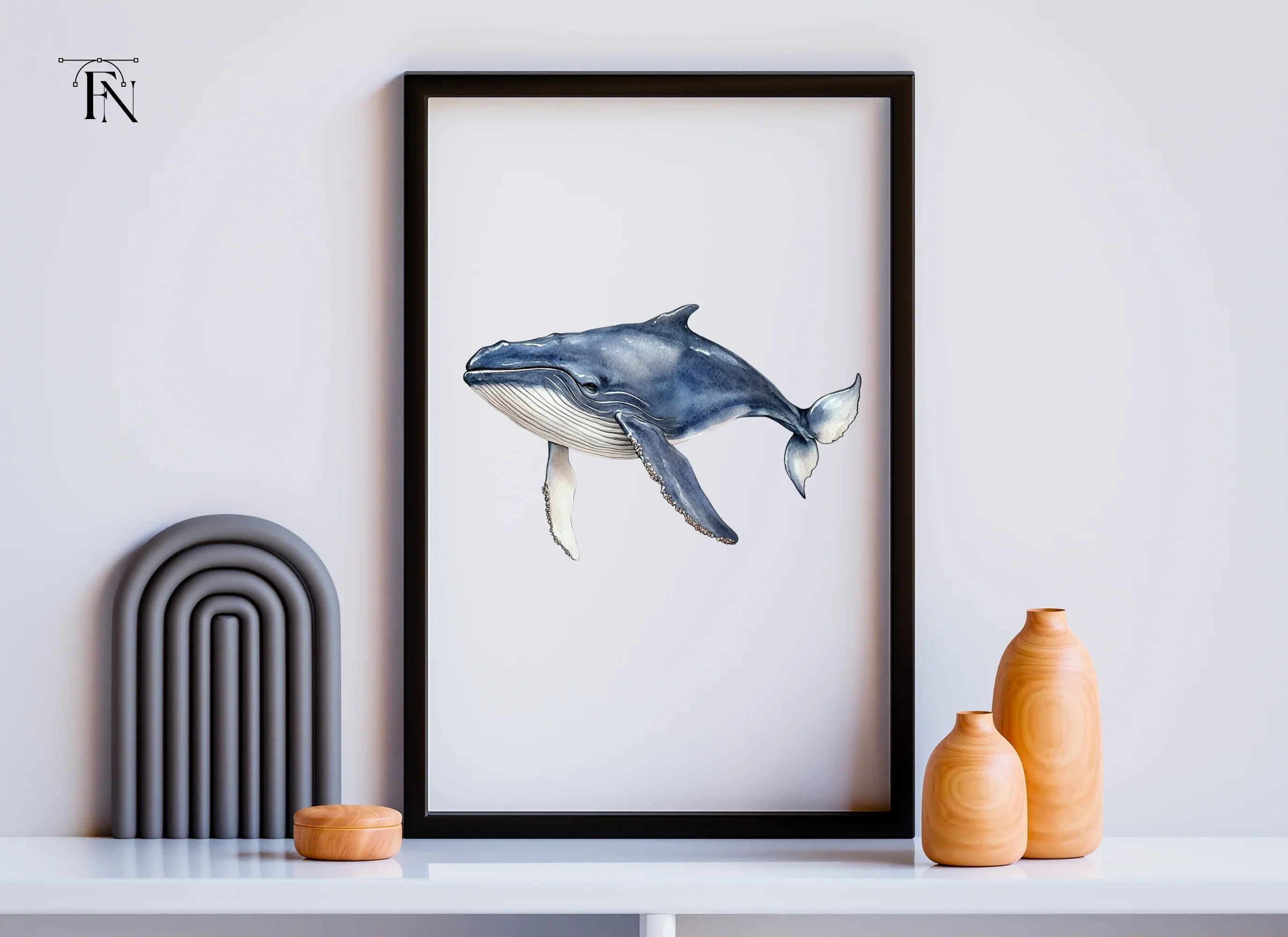 Blue Whale Clipart Bundle