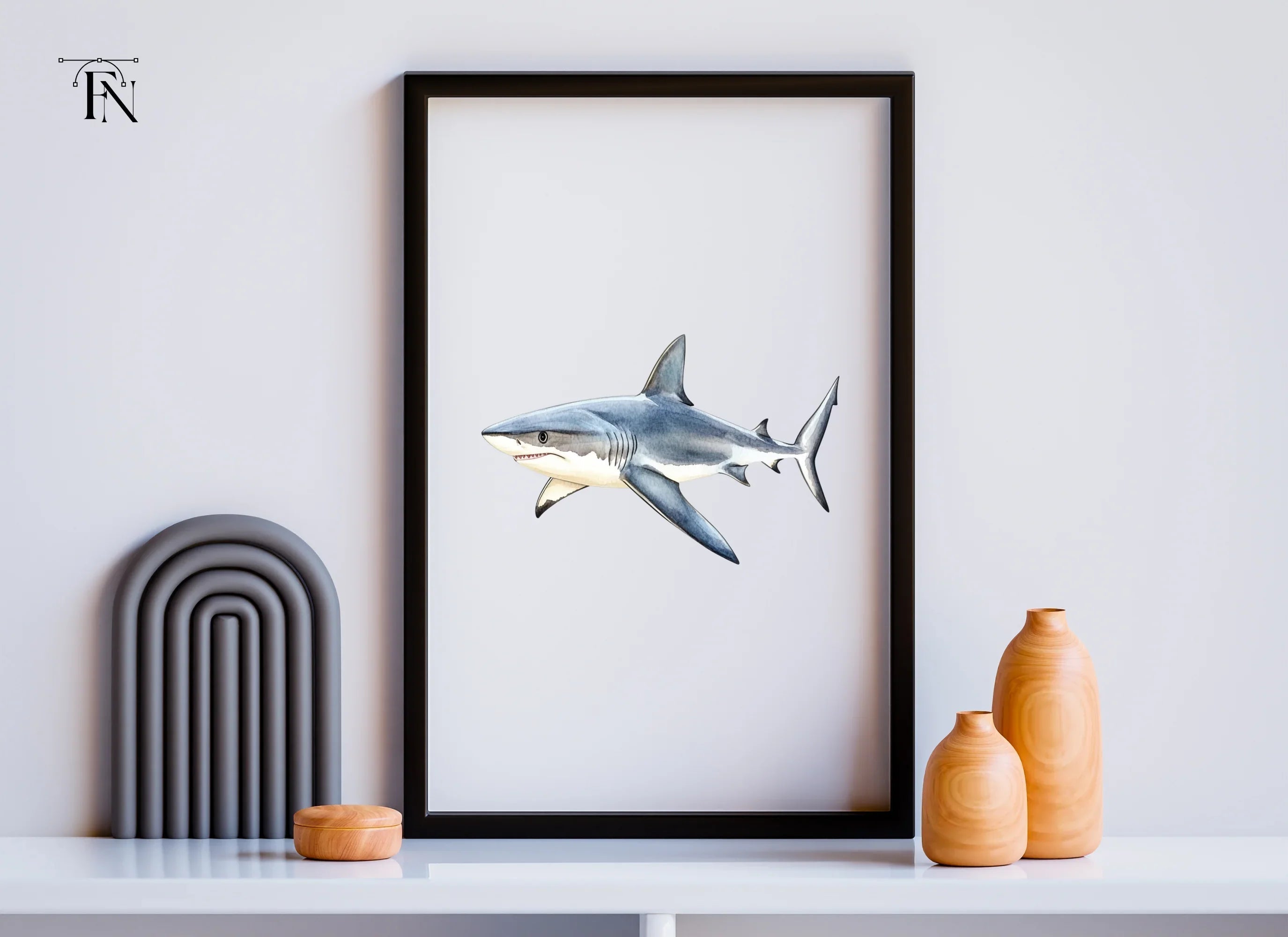 Realistic Shark Clipart Bundle