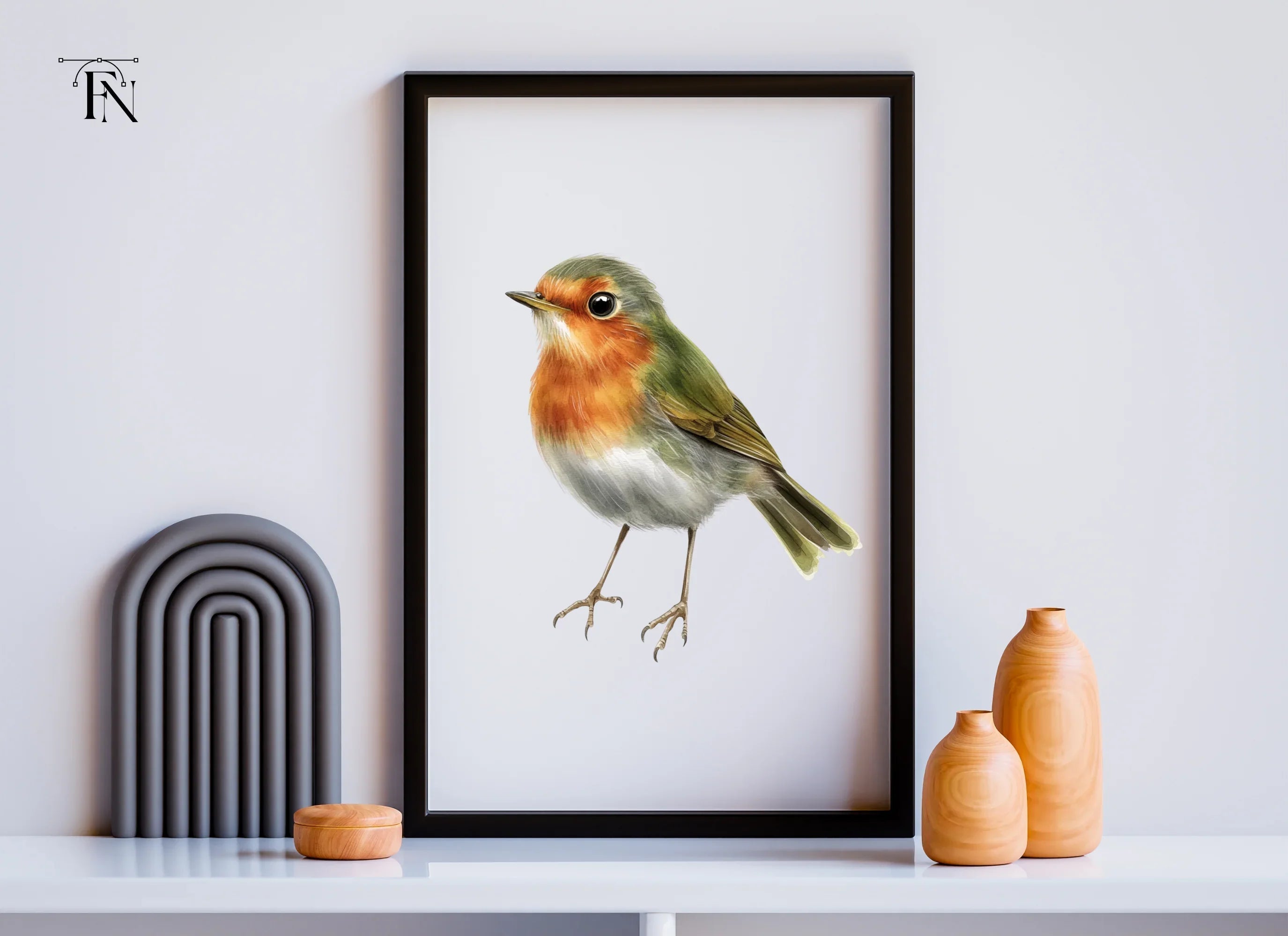 Adorable Robin Bird Clipart Bundle