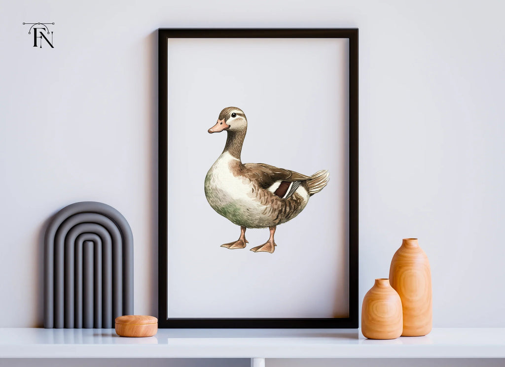 Cute Mallard Duck Clipart Bundle