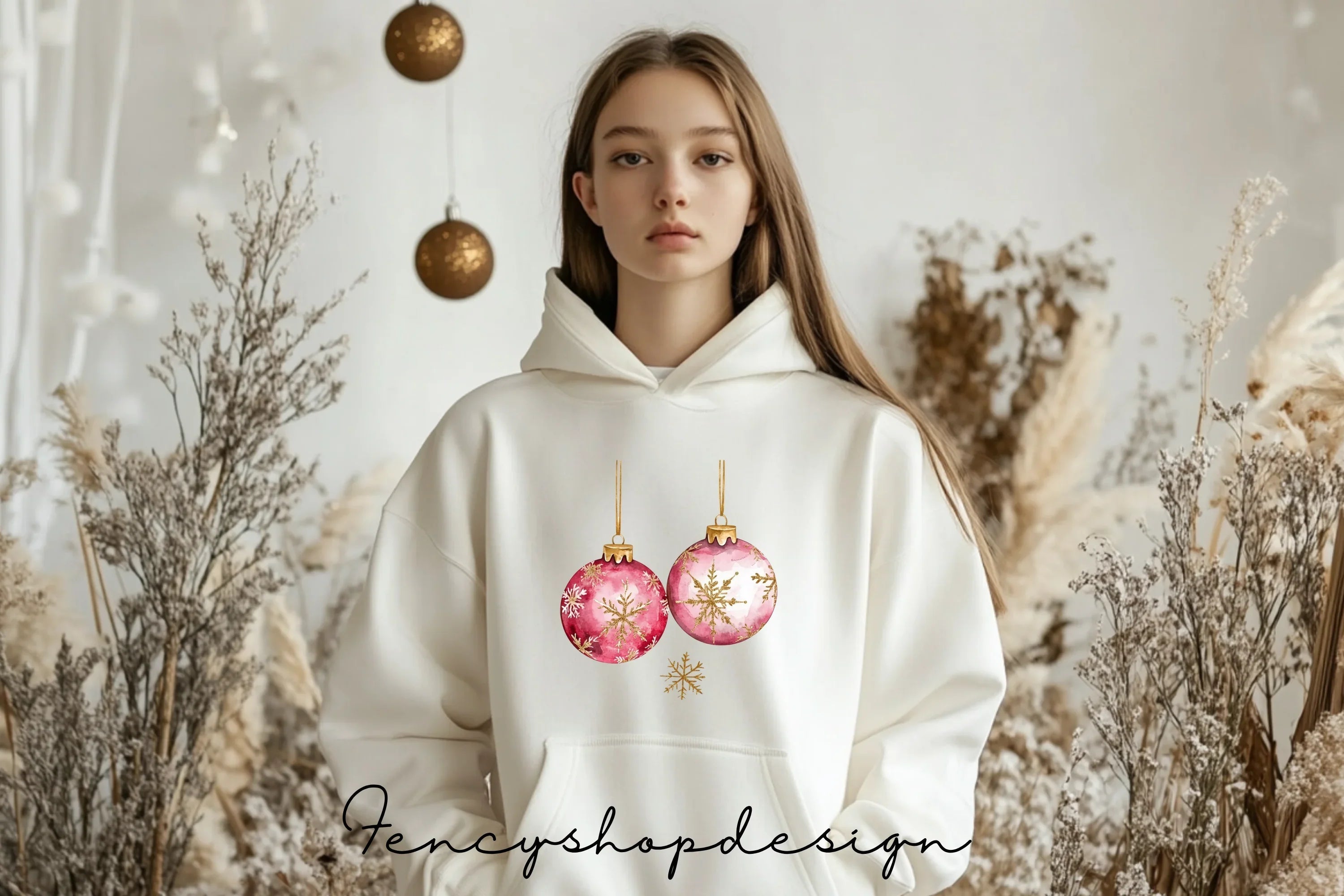 Festive Ornaments Clipart Bundle