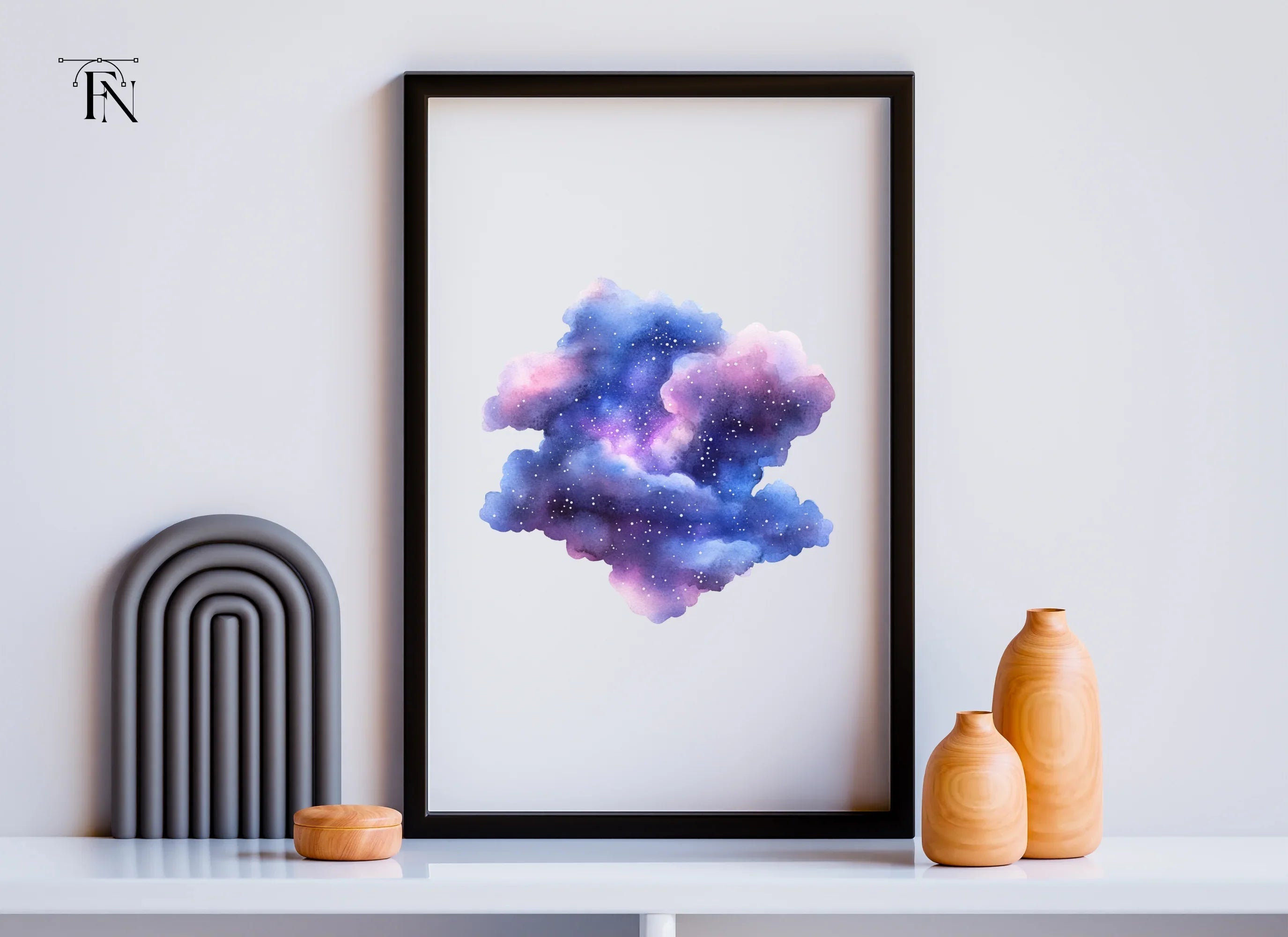 Mystical Galaxy Cloud Clipart Bundle