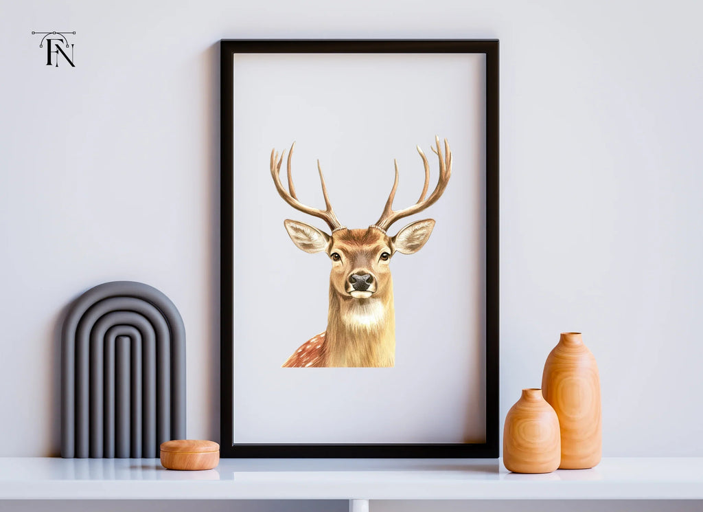 Majestic Deer Head Clipart Bundle