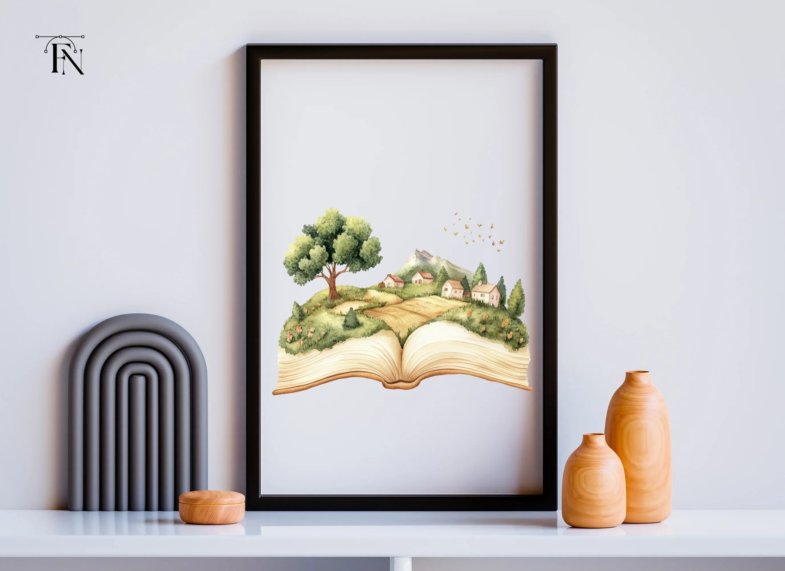 Village Scene Storybook Clipart Bundle