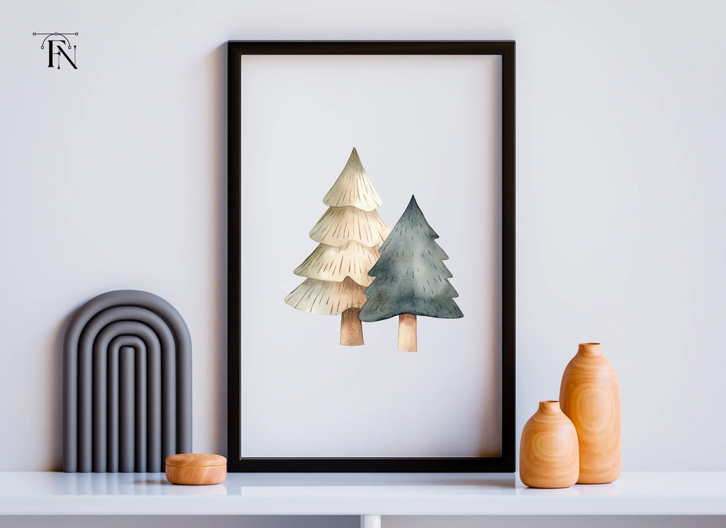 Winter Tree Clipart Bundle