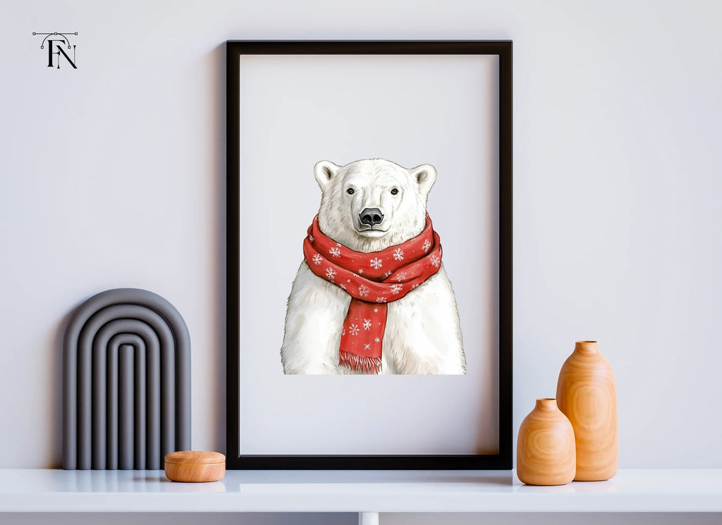 Festive Polar Bear Clipart Bundle