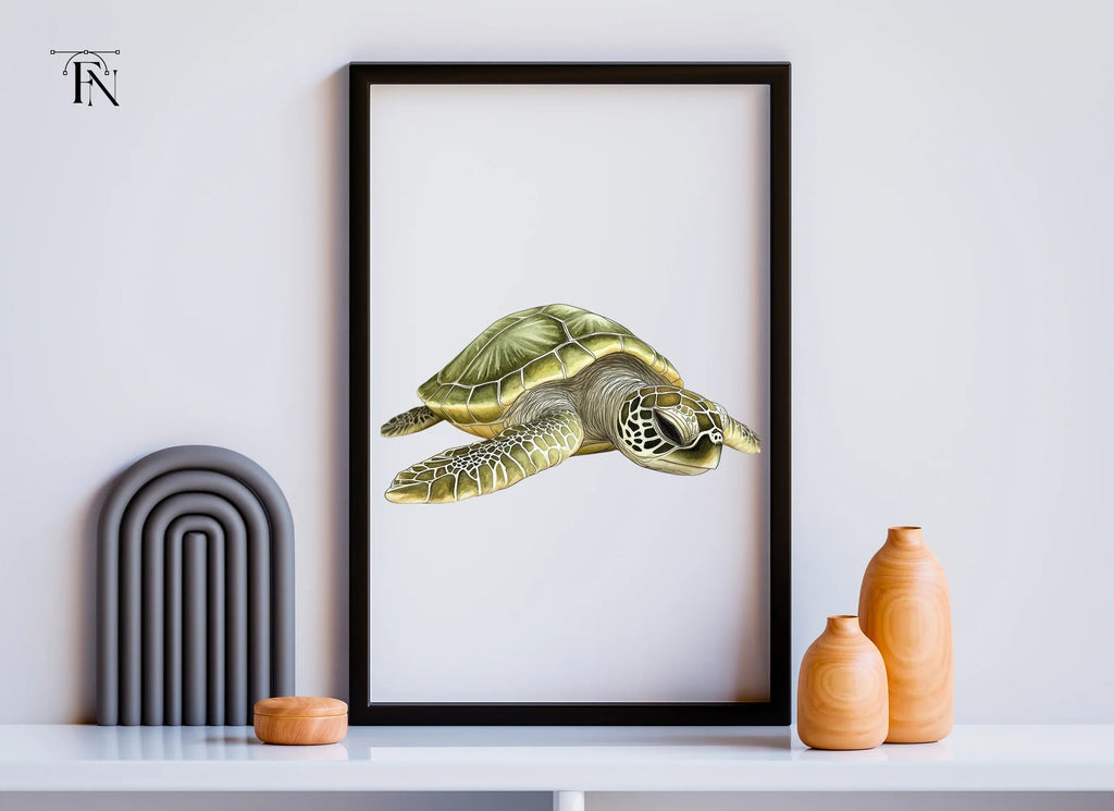 Green Sea Turtle Clipart Bundle