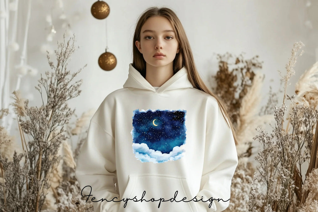 Magical Winter Night Clipart Bundle