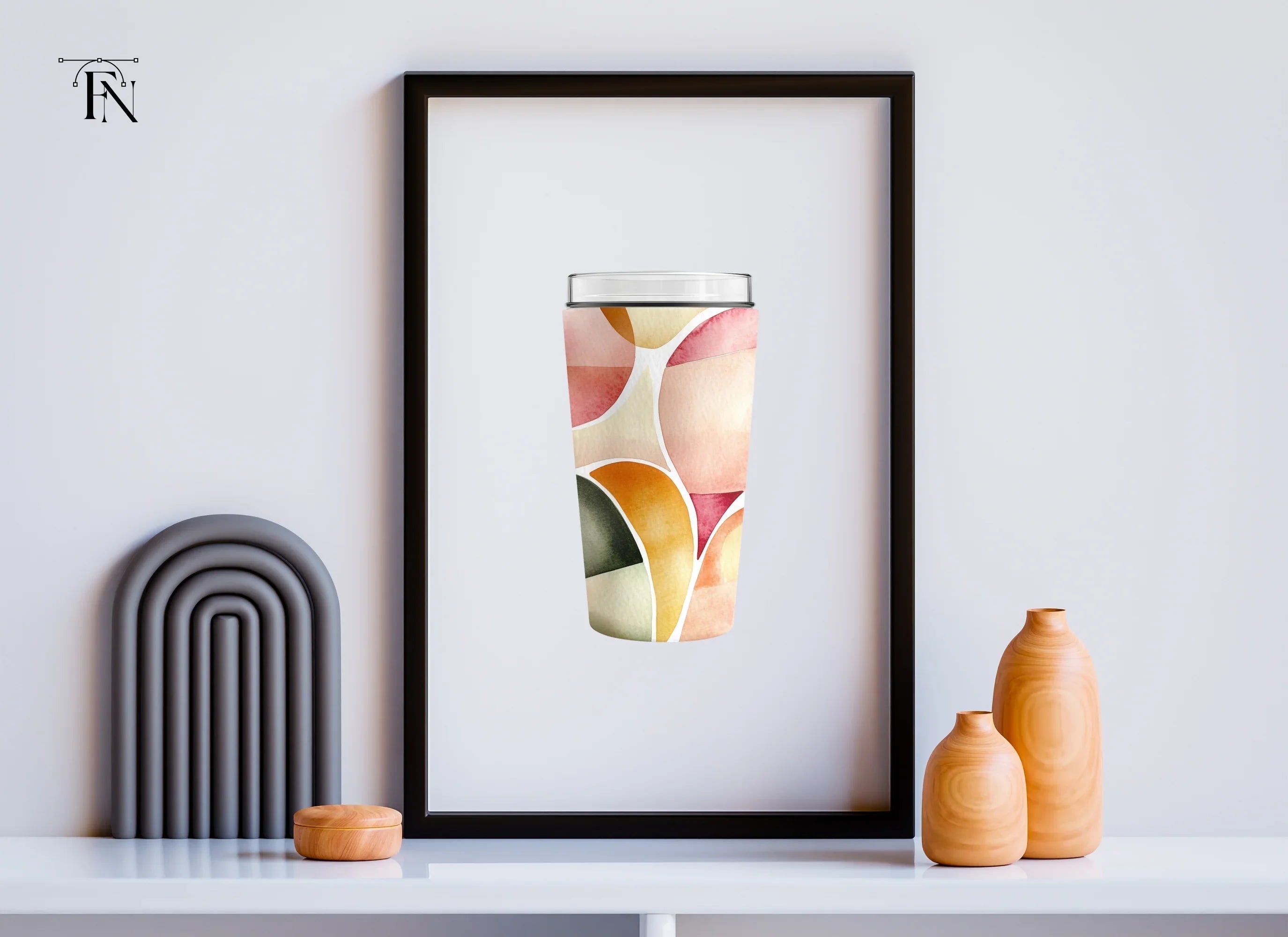 Abstract Tumbler Clipart Bundle