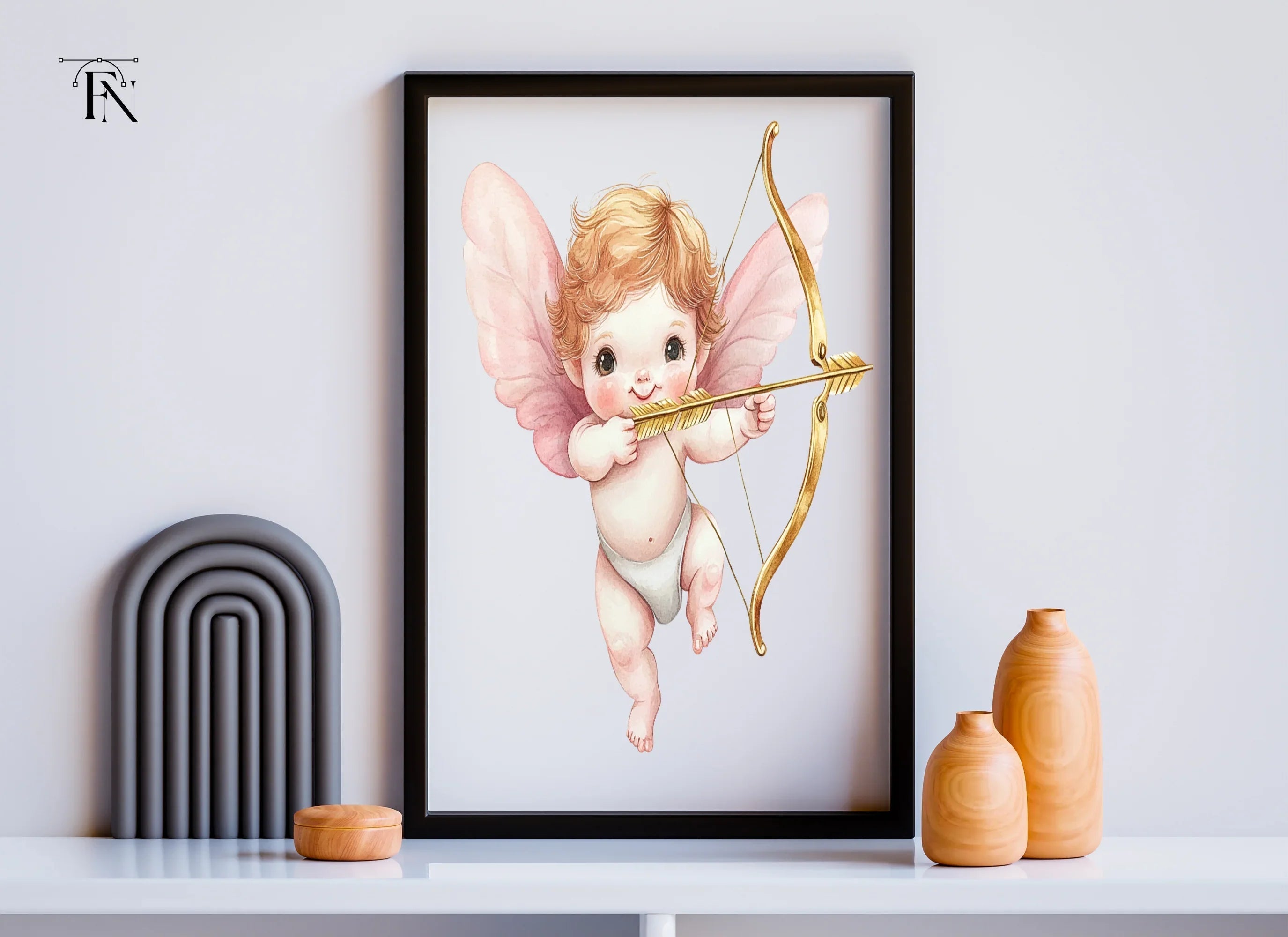 Cute Cupid Valentine Day Clipart Bundle
