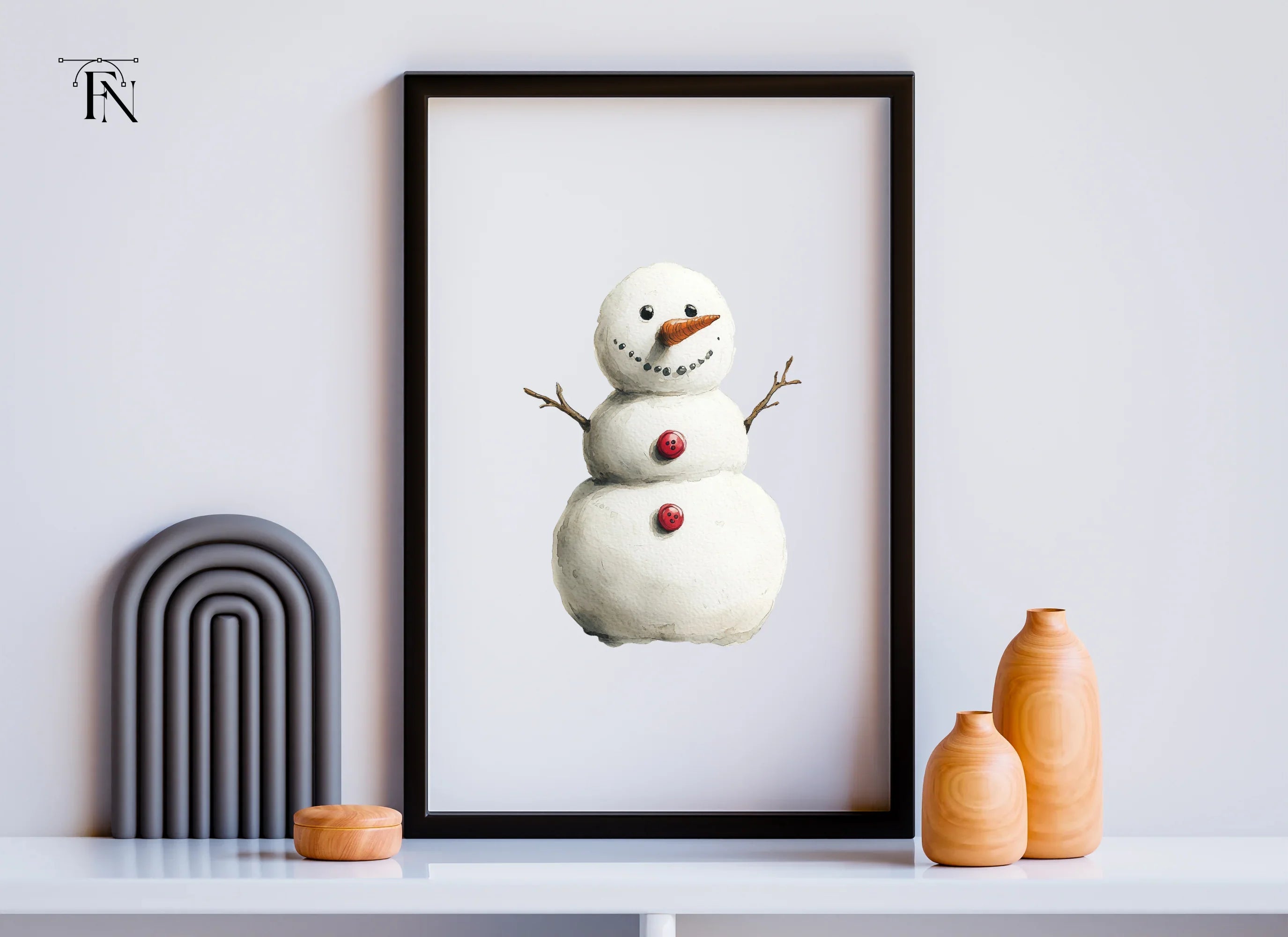 Cute Snowman Clipart Bundle