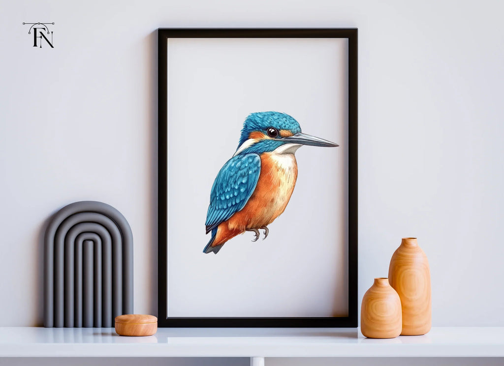 Vibrant Kingfisher Clipart Bundle