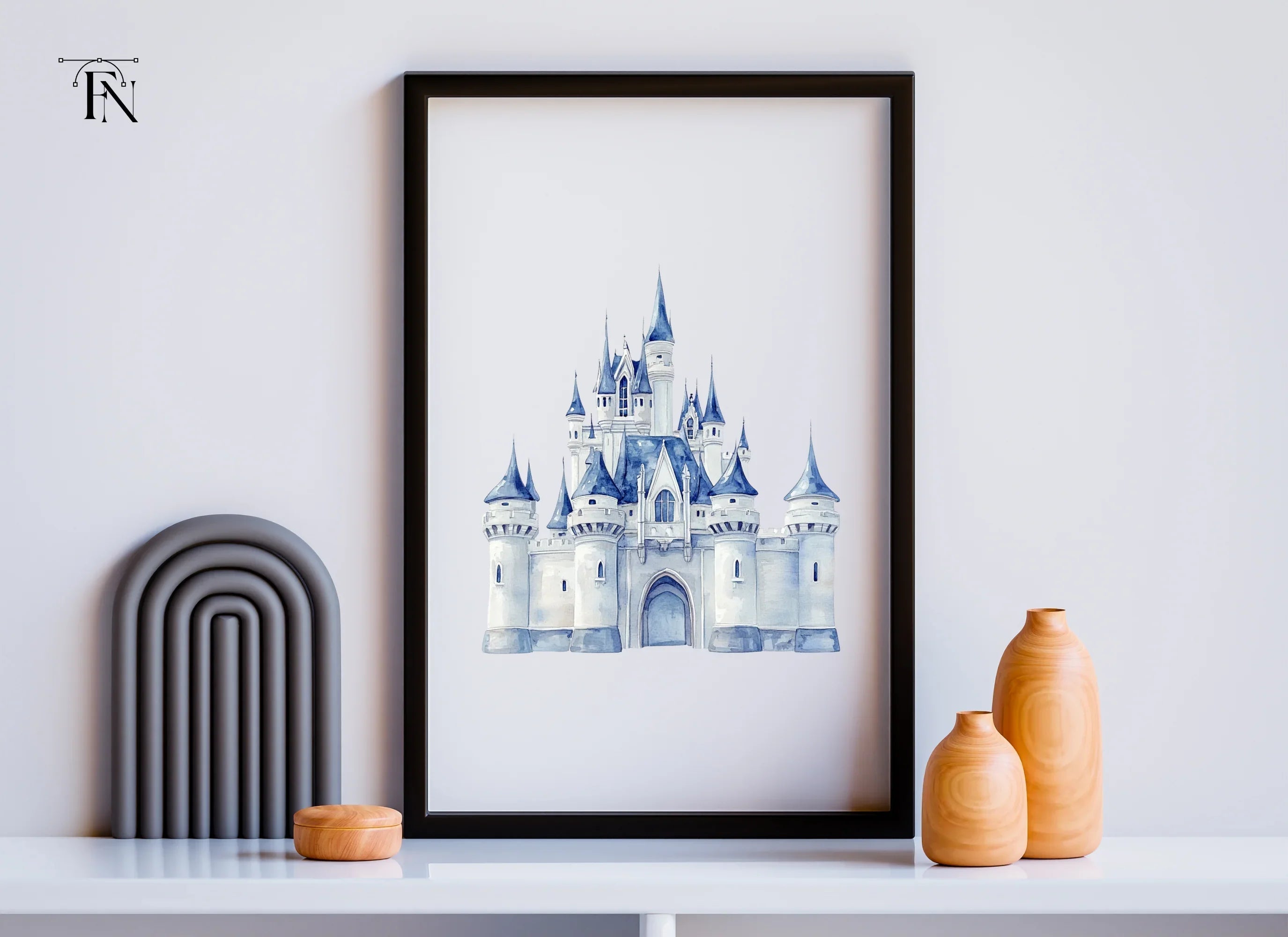 Frozen Ice Castle Clipart Bundle