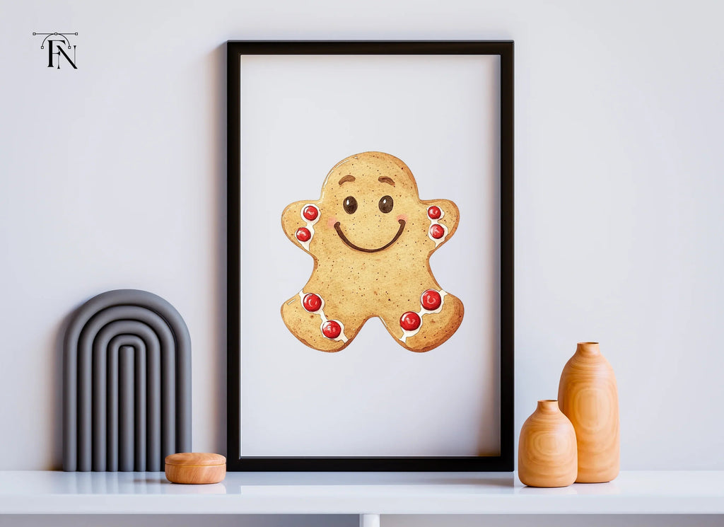 Smiling Gingerbread Man Clipart Bundle