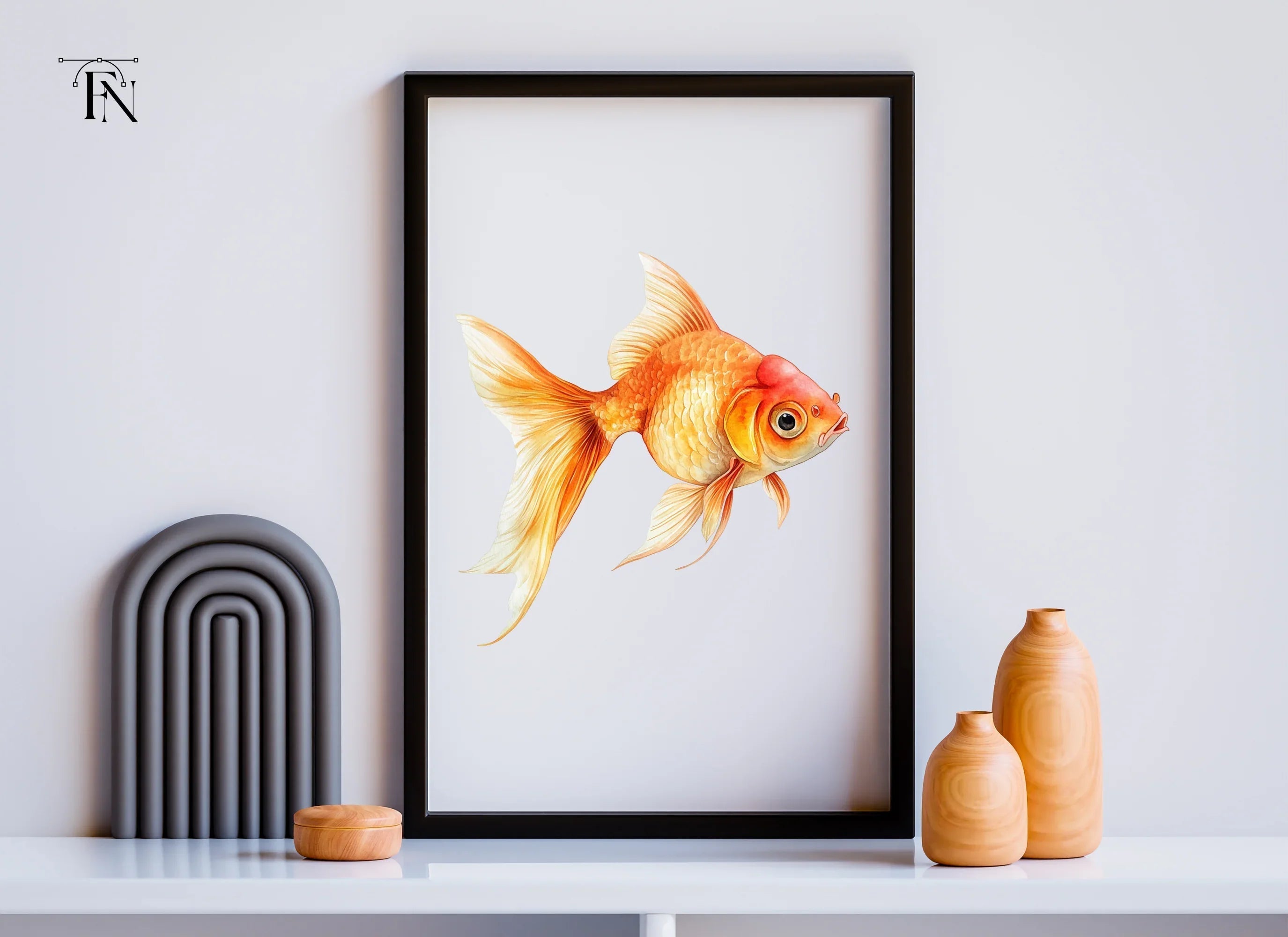 Vibrant Goldfish Clipart Bundle