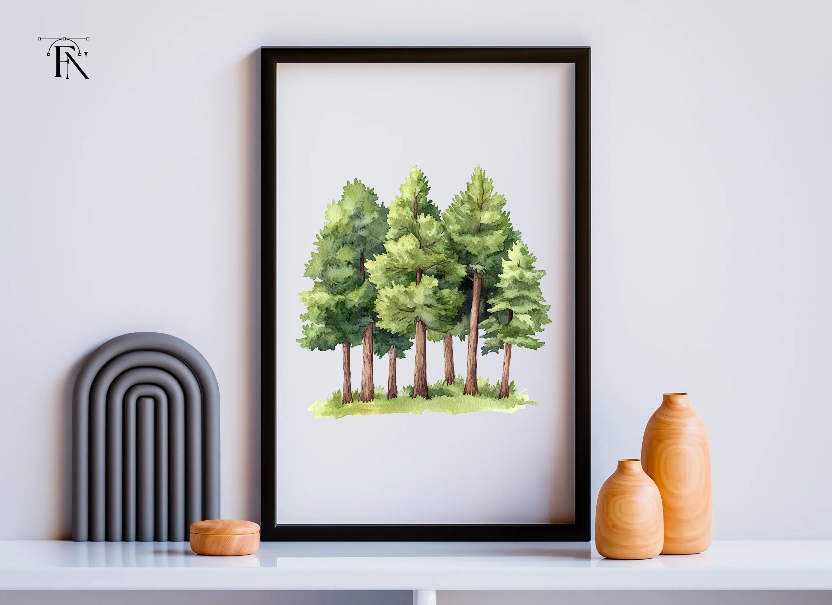 Pine Trees Clipart Bundle
