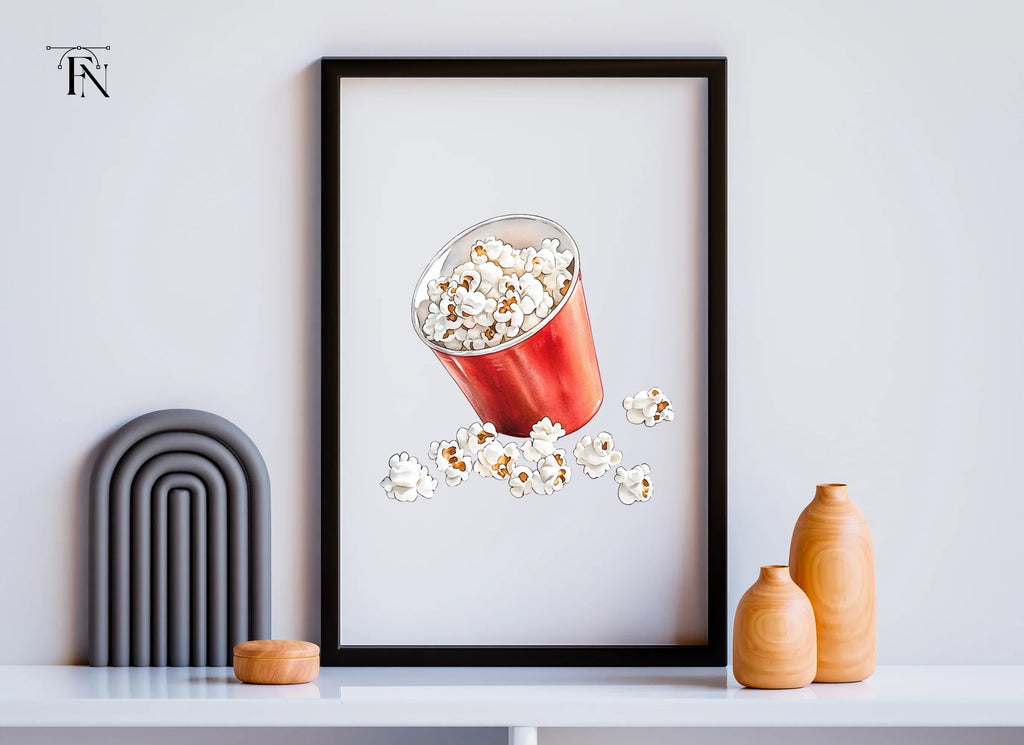 Popcorn Buckets Clipart Bundle